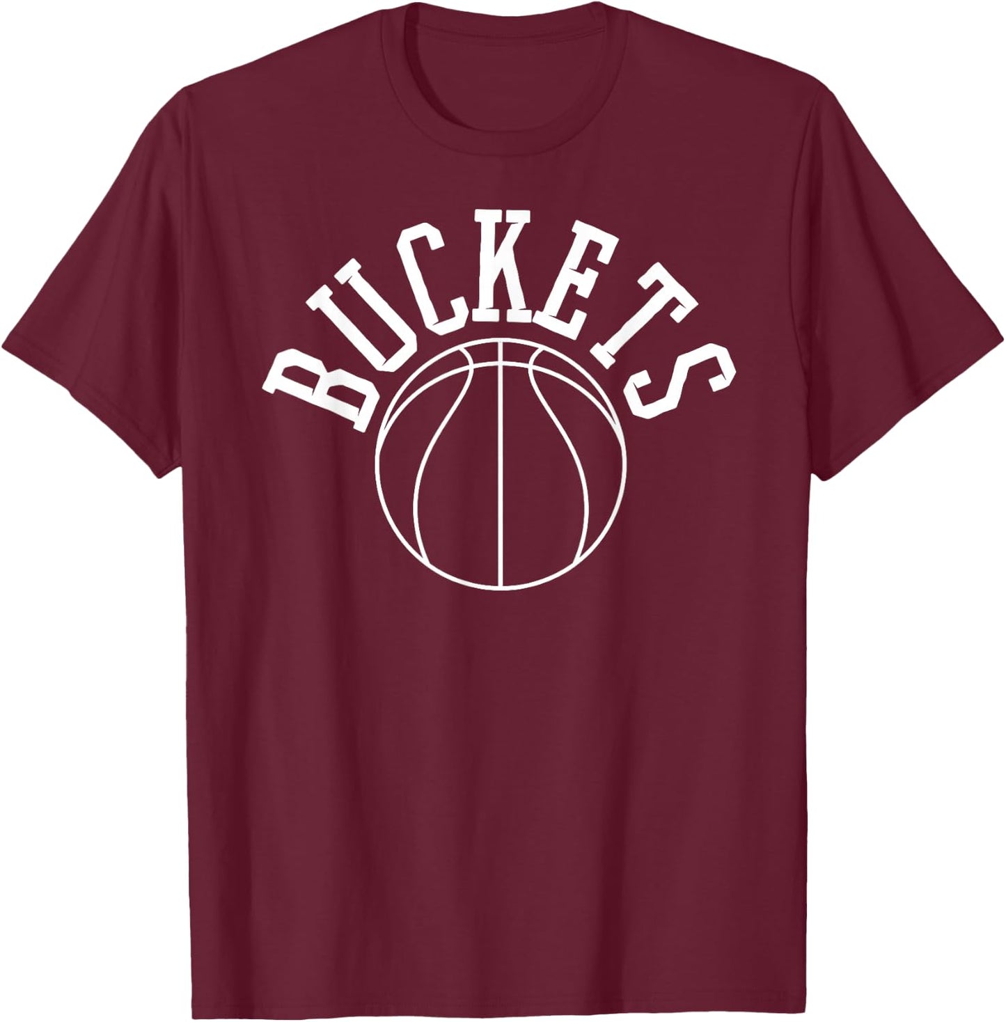 Baller Basketball Get Buckets T Shirt Art- I GET Buckets T-Shirt - T-Shirt | Maroon