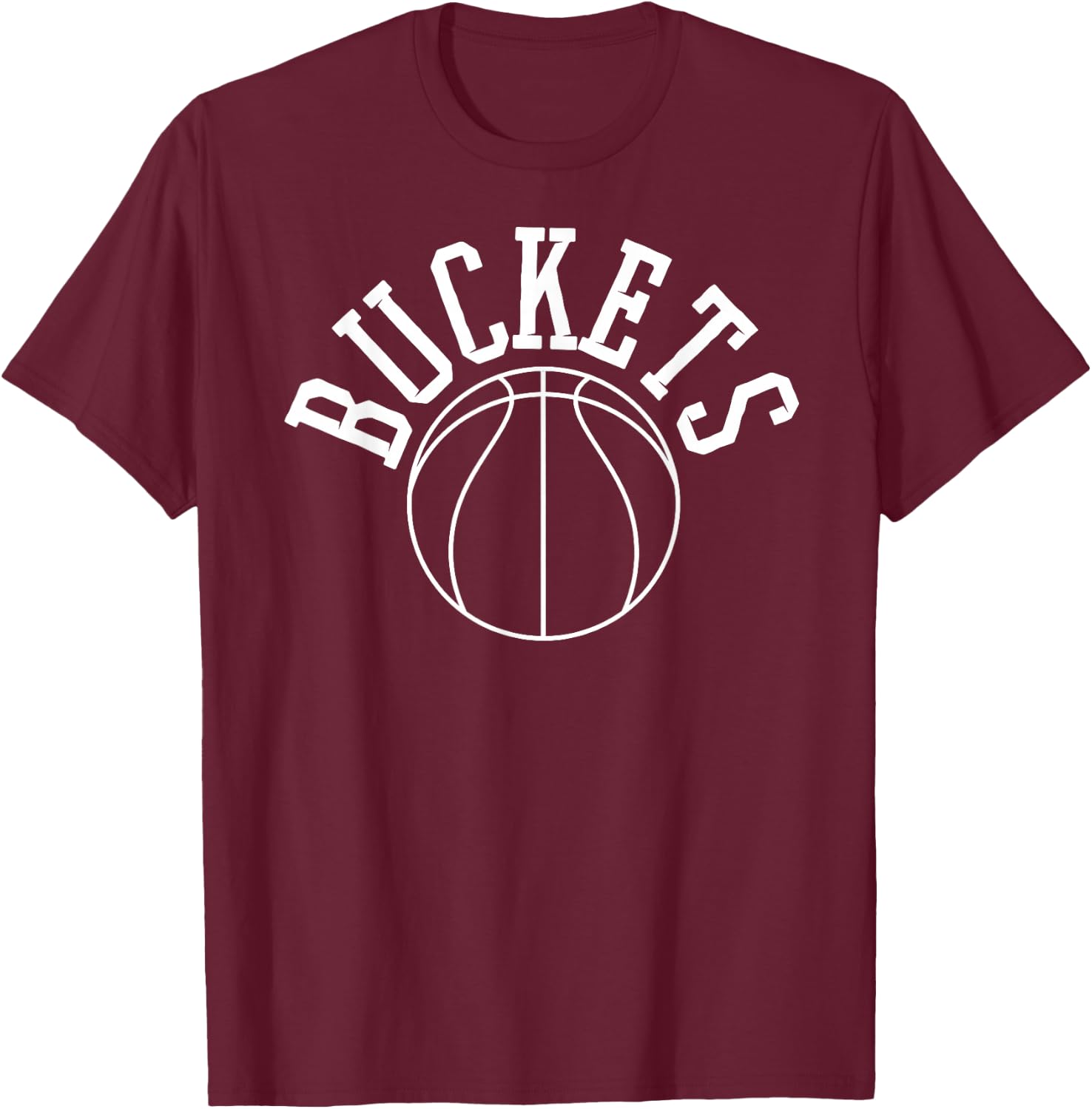 Baller Basketball Get Buckets T Shirt Art- I GET Buckets T-Shirt - T-Shirt | Maroon