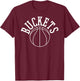 Baller Basketball Get Buckets T Shirt Art- I GET Buckets T-Shirt - T-Shirt | Maroon