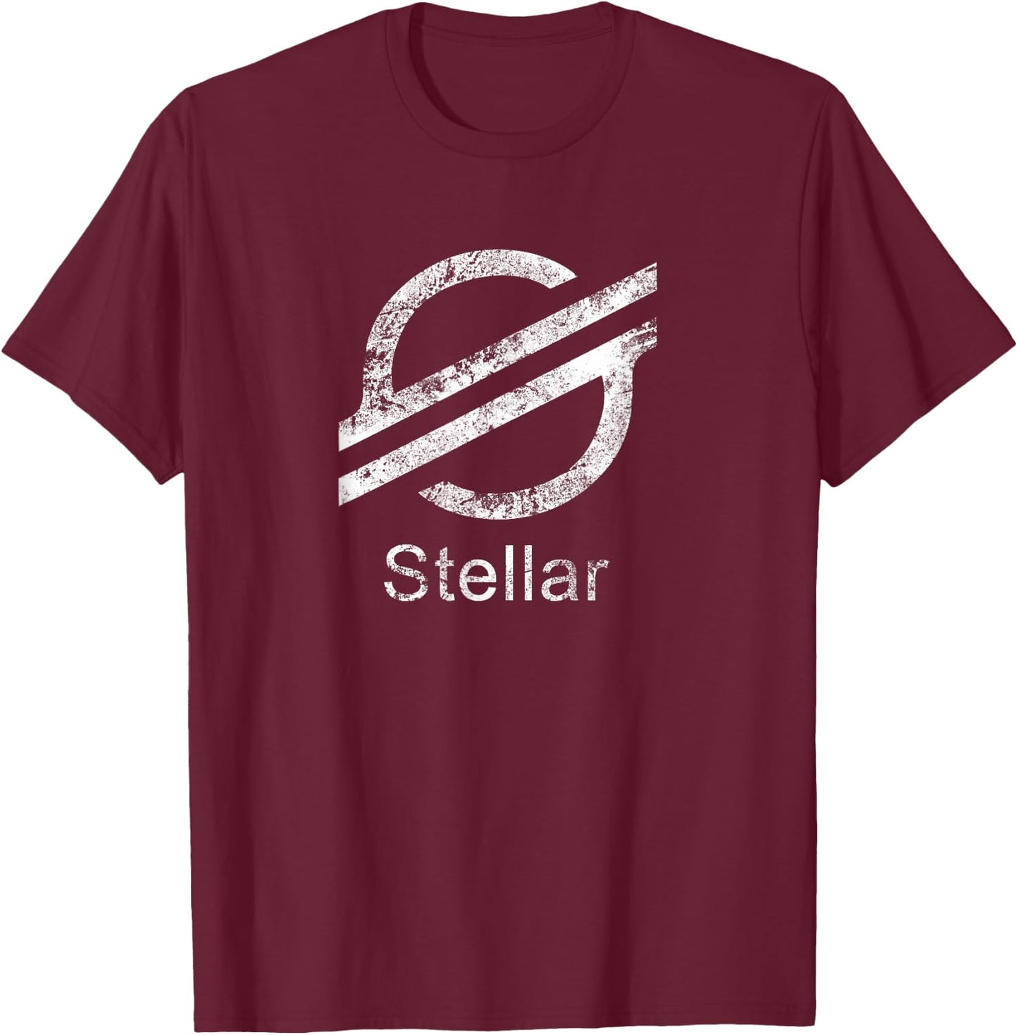 STELLAR LUMENS Crypto XLM Token Decentralized Blockchain T-Shirt - T-Shirt | Maroon