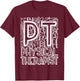 Typography Designs Physical Therapist PT Nurse 2021 T-Shirt - T-Shirt | Maroon