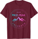 Pikes Peak Colorado Rocky Mountains Climbing Souvenirs T-Shirt - T-Shirt | Maroon