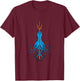 Sea Monster Kraken Trident Pirate Gift Octopus T-Shirt - T-Shirt | Maroon