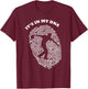It's In My DNA Bowling Bowler Player Fingerprint Fans Retro T-Shirt - T-Shirt | Maroon