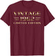 Vintage 1962 Limited Edition Classic Car 64th Birthday T-Shirt - T-Shirt | Maroon