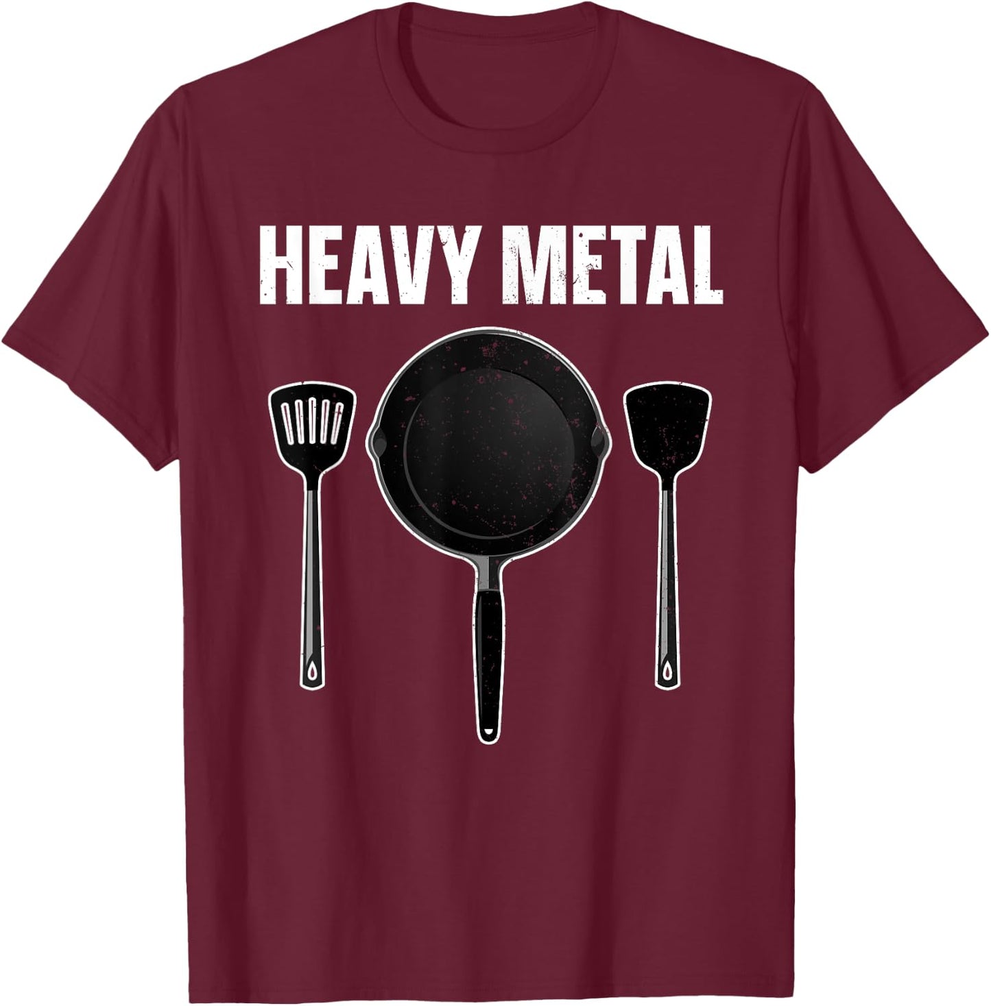 Funny Chef Design Women Cook Cookware Culinary Chef T-Shirt - T-Shirt | Maroon