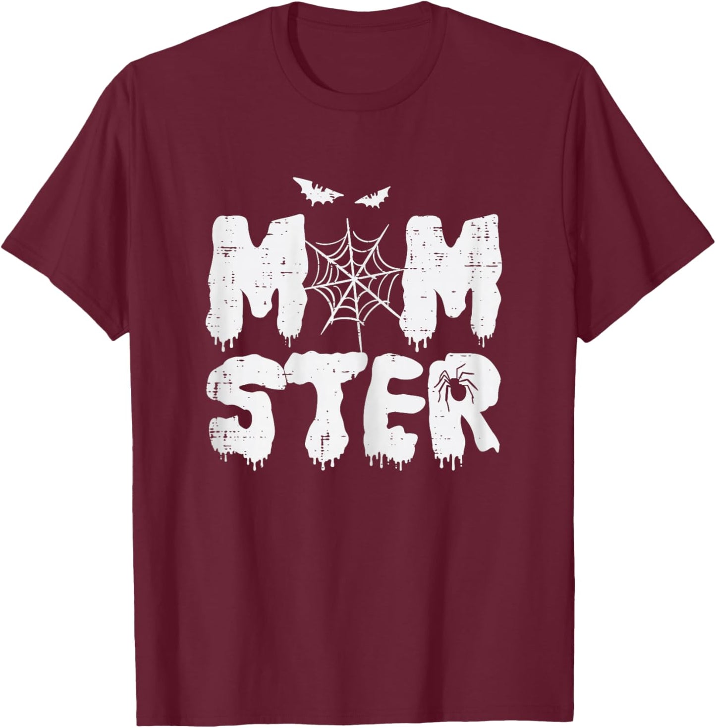 Halloween Mom Monster Momster Fun Mama Costume Family Women T-Shirt - T-Shirt | Maroon