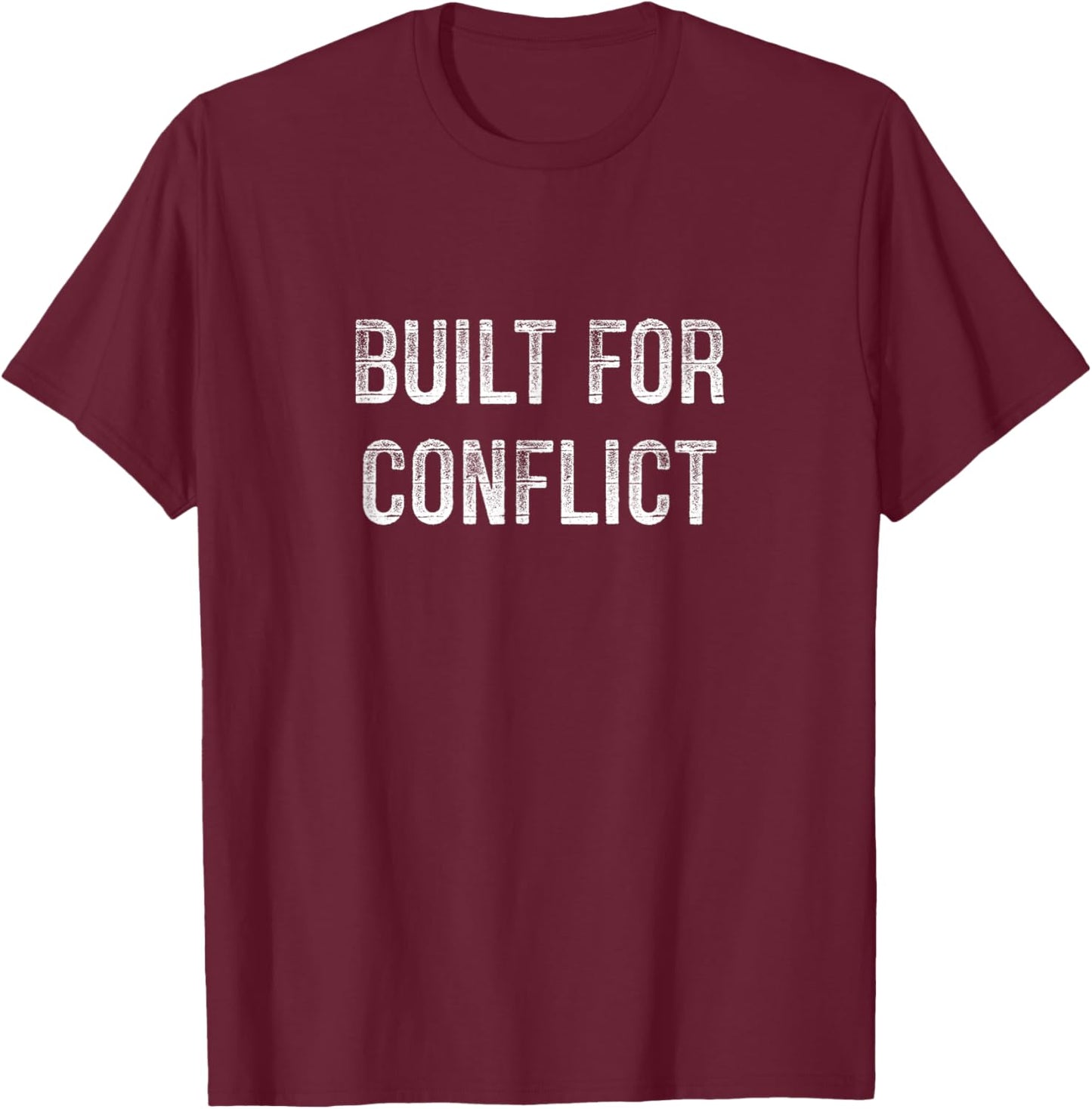 Built For Conflict - Vintage Style T-Shirt - T-Shirt | Maroon