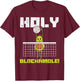 Holy Blockamole Avocado Volleyball Player Blocker Men Women T-Shirt - T-Shirt | Maroon