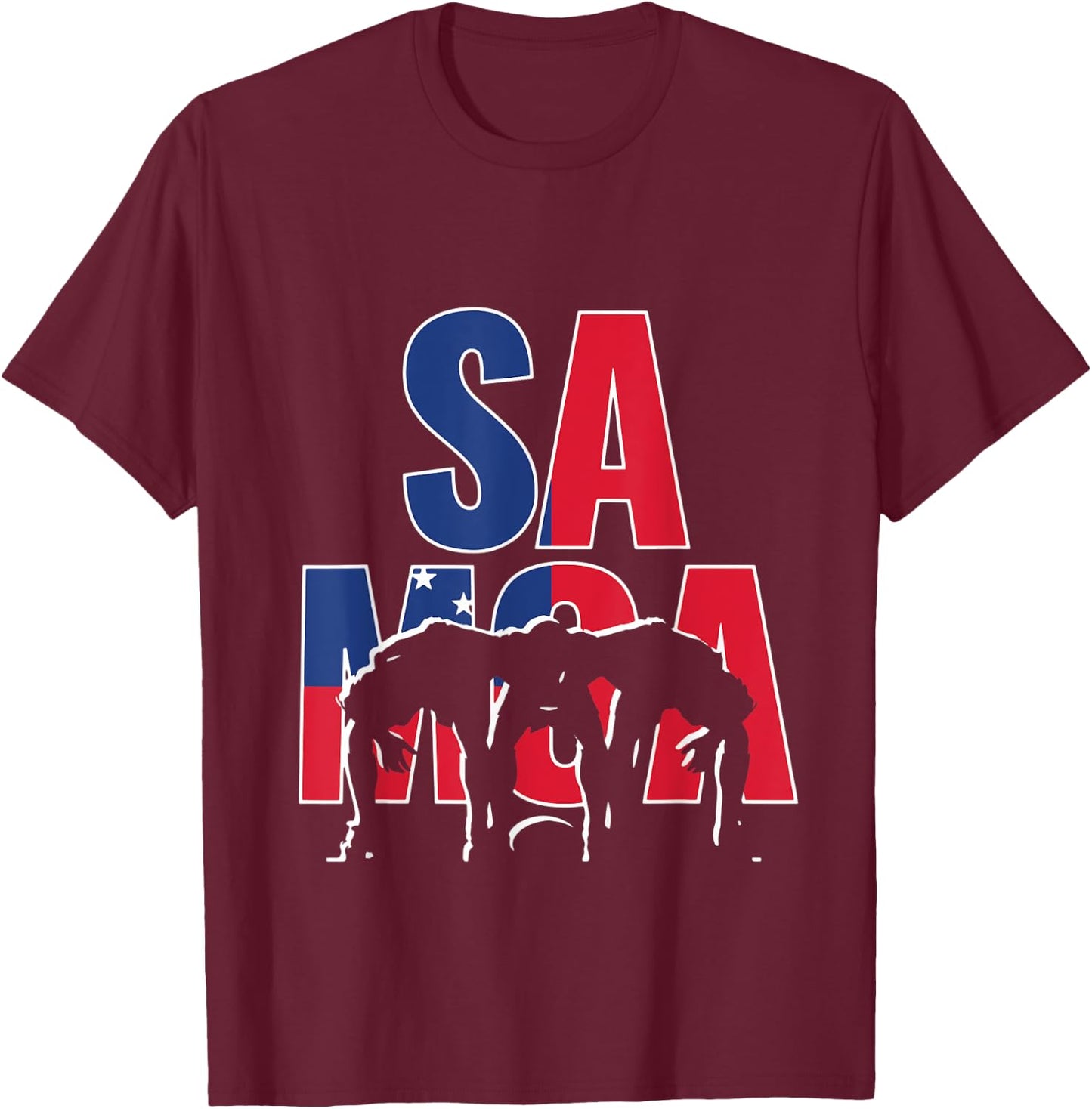 Samoa Rugby 2019 Union | Fans Kit for Samoan Supporters T-Shirt - T-Shirt | Maroon