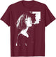 Soft Grunge Kawaii Anime Girl Smoking Waifu Otaku Japanese T-Shirt - T-Shirt | Maroon