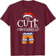 Cute Gingerbread Family Matching Group Christmas Gift T-Shirt - T-Shirt | Maroon
