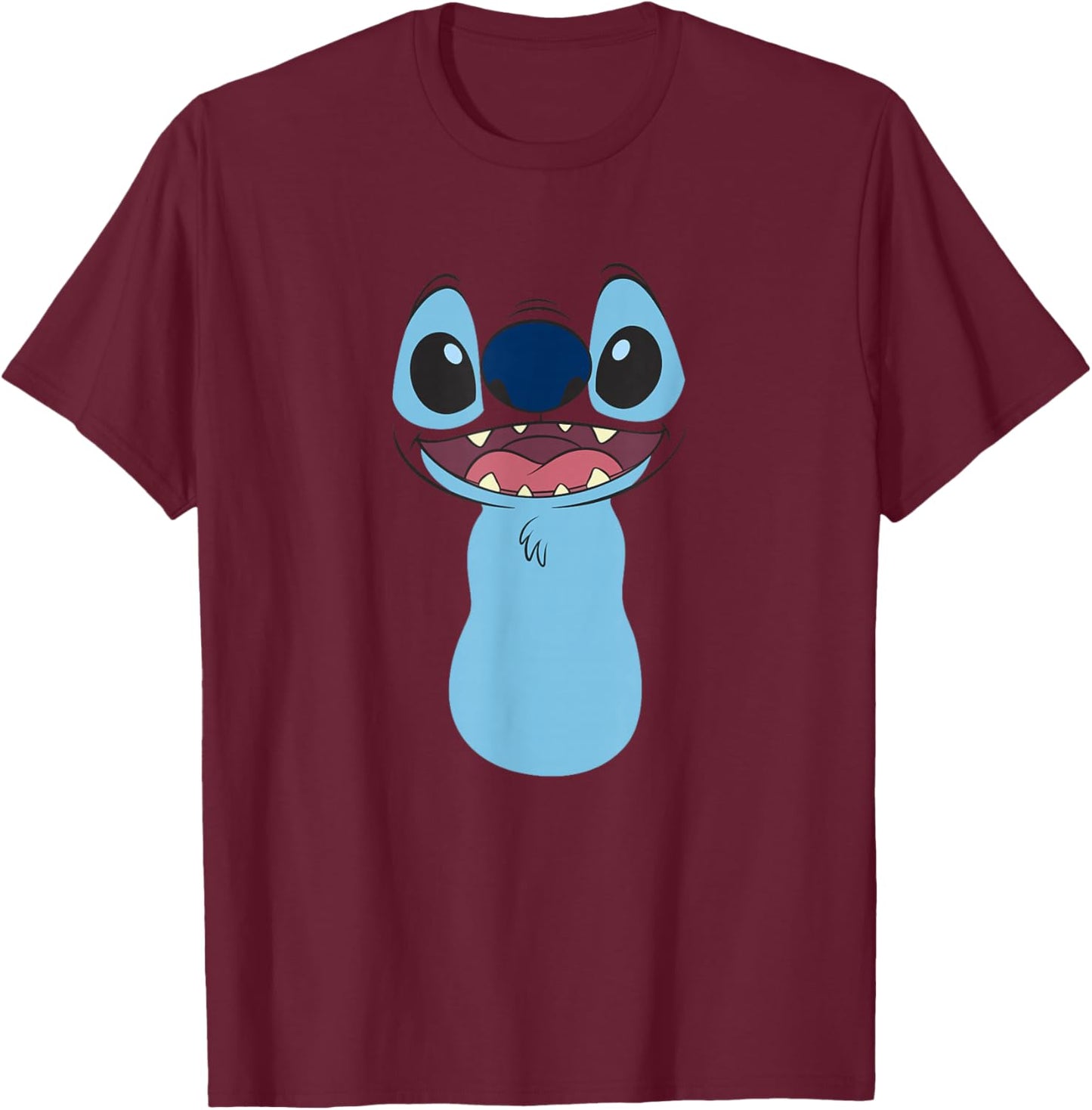 Disney Lilo & Stitch Halloween Costume Big Stitch Face T-Shirt - T-Shirt | Maroon
