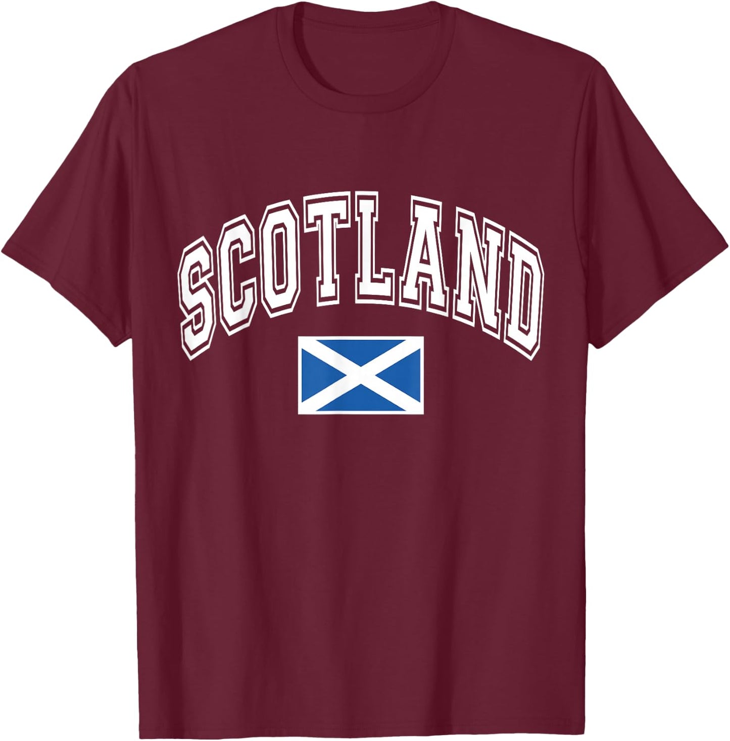 Scotland Scottish Flag T-Shirt - T-Shirt | Maroon