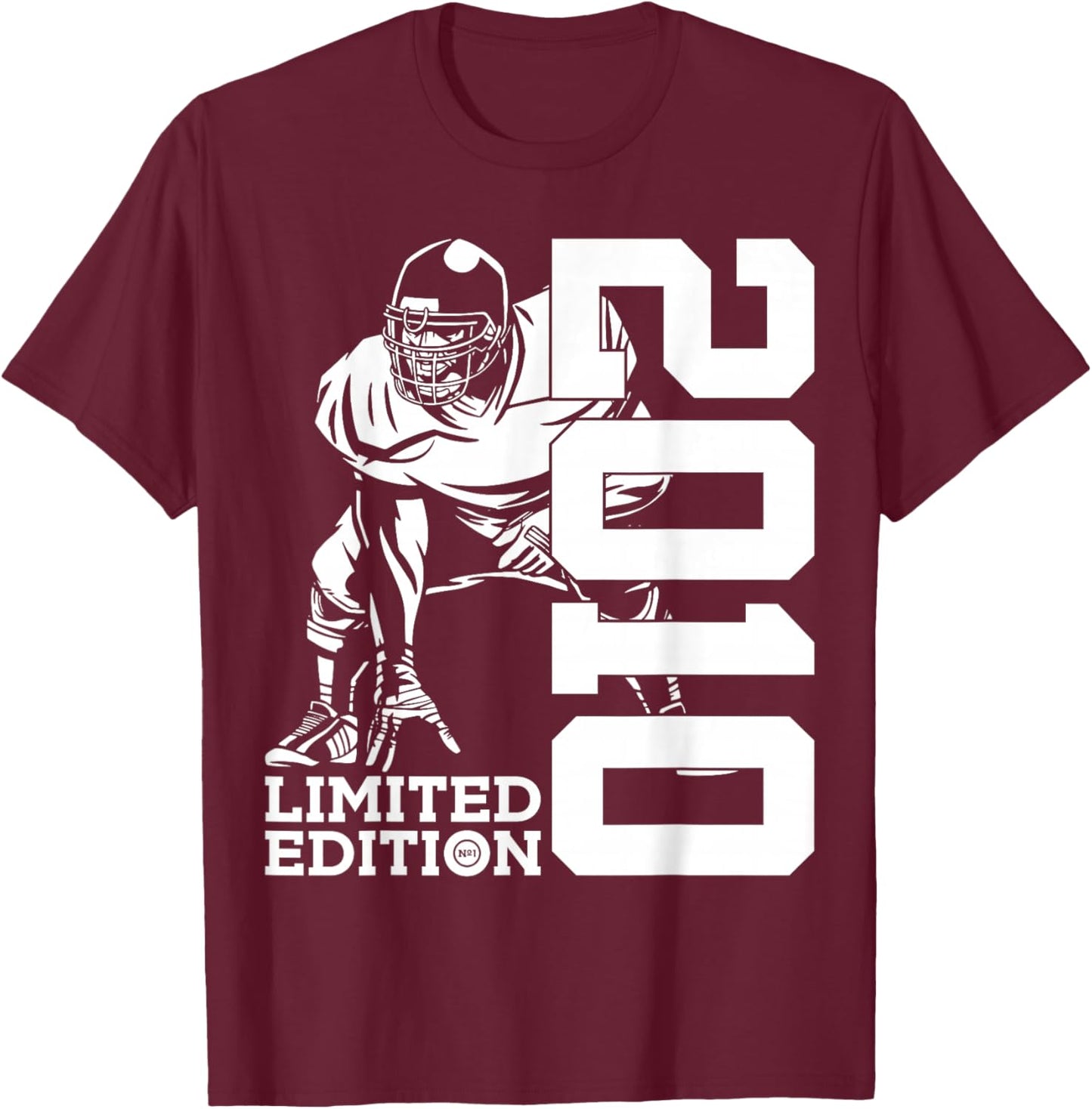 16th BIRTHDAY FOOTBALL LIMITED EDITION 2010 T-Shirt - T-Shirt | Maroon