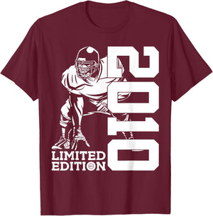 16th BIRTHDAY FOOTBALL LIMITED EDITION 2010 T-Shirt - T-Shirt | Maroon