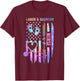 Labor and Delivery Nurse L&D Nurse Nursing USA Flag Tie Dye Women Men T-Shirt - T-Shirt | Maroon
