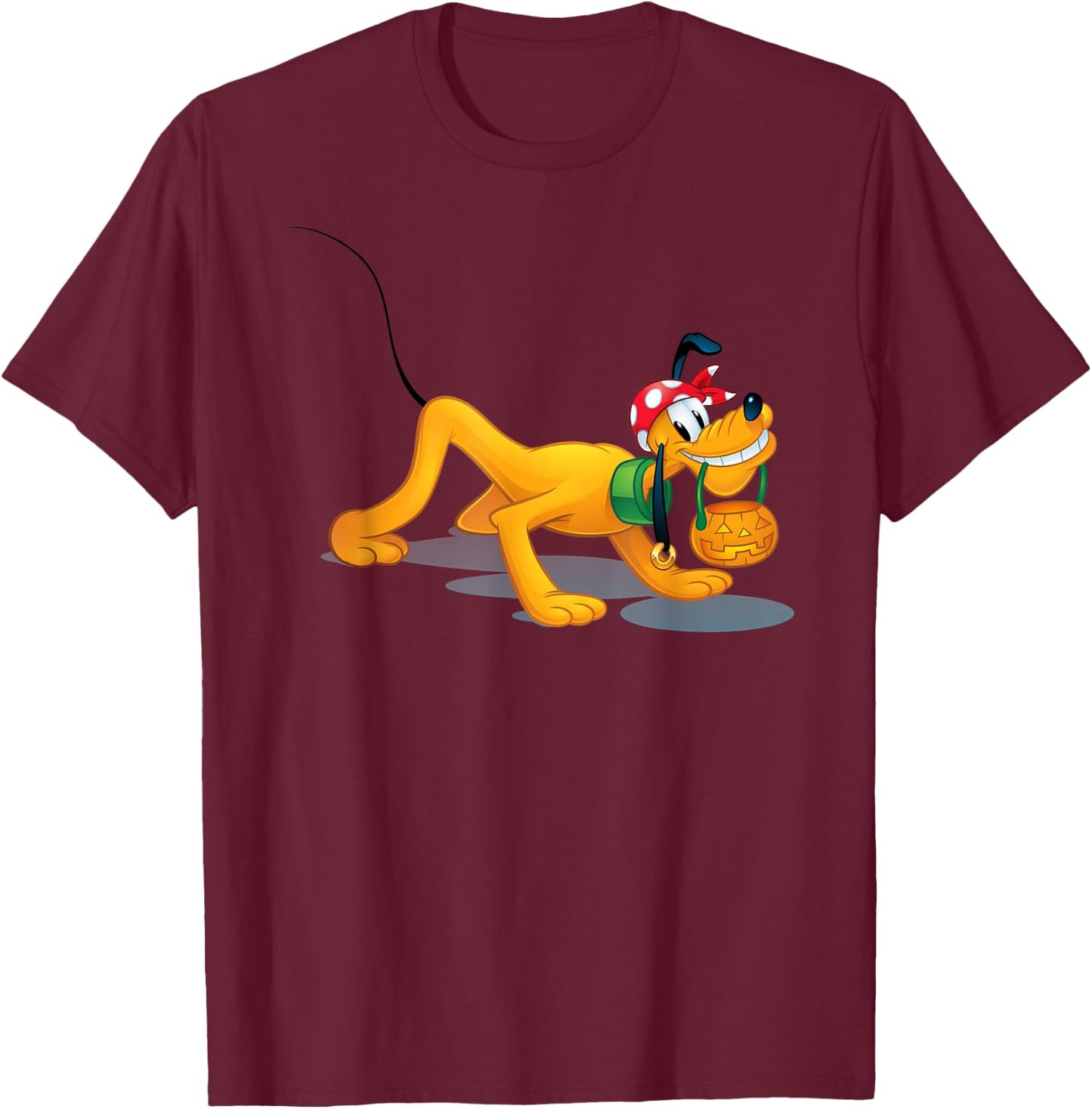 Pluto - Halloween Pirate Trick Or Treat T-Shirt - T-Shirt | Maroon