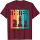 13th Birthday Chess Theme 13 Year Old Chess Player Birthday T-Shirt - T-Shirt | Maroon