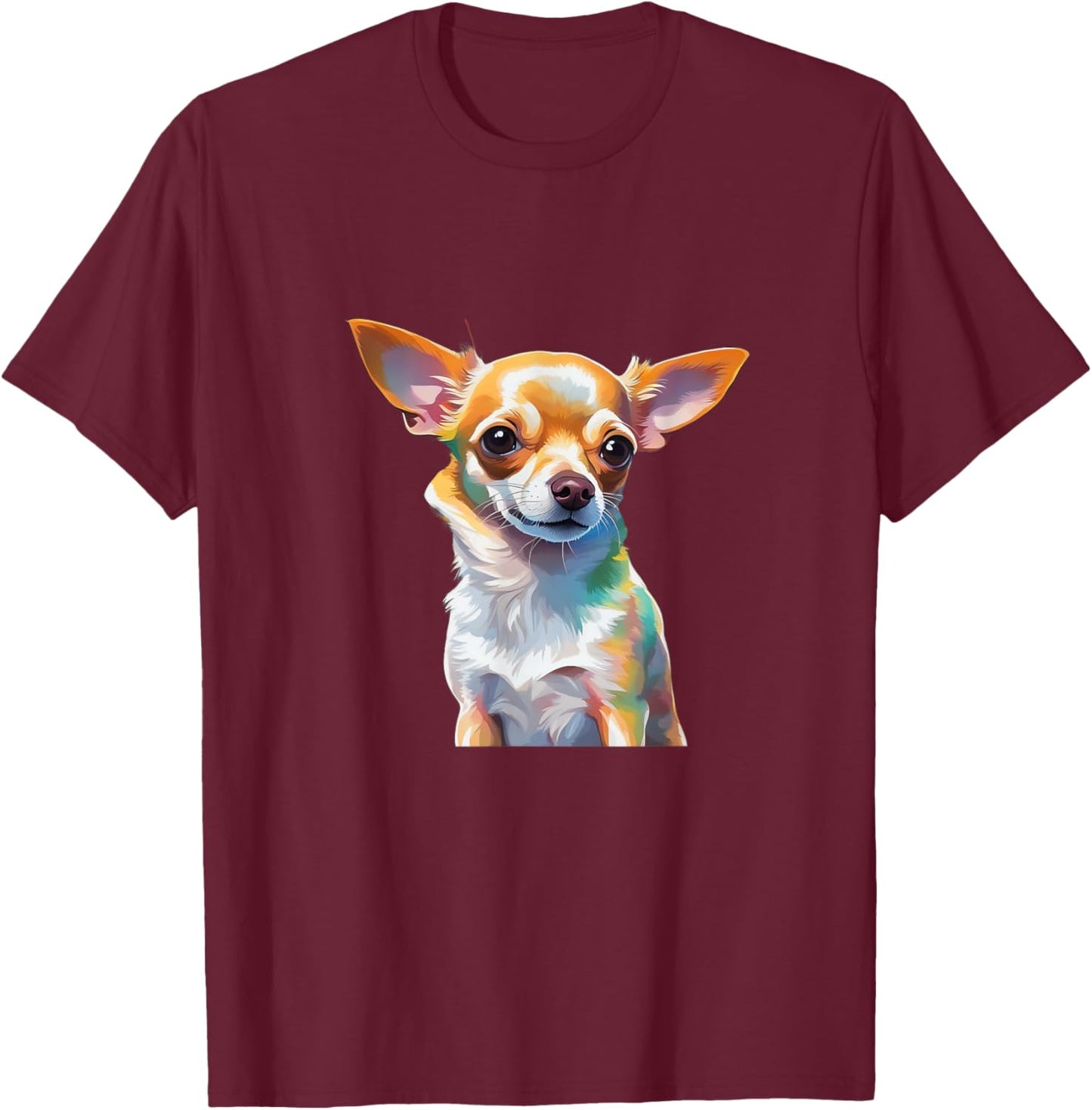 Chihuahua Dog T-Shirt - T-Shirt | Maroon
