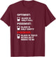 Engineer Half Full Glass - Funny Engineering Joke T-Shirt - T-Shirt | Maroon