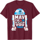Star Wars R2-D2 May the 4th Be With You 2025 Star Wars Day T-Shirt - T-Shirt | Maroon