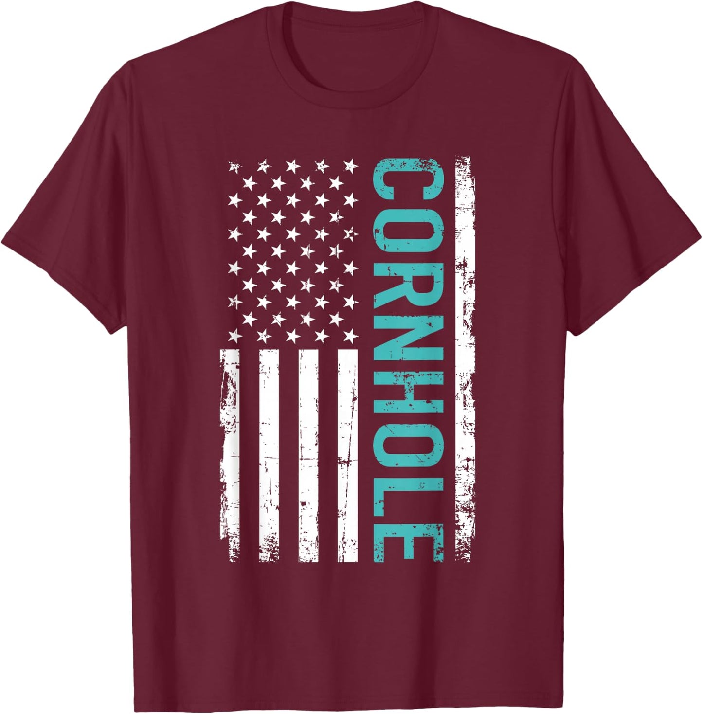 Cornhole USA T-Shirt - T-Shirt | Maroon