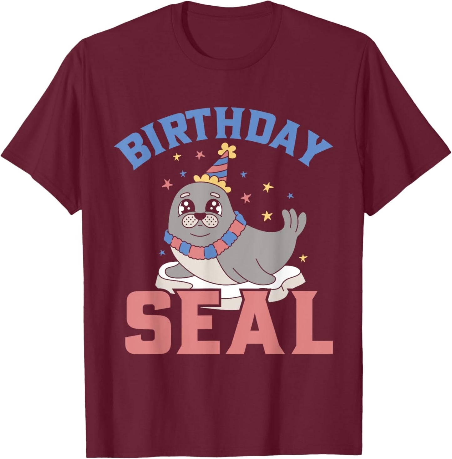 Birthday Seal T-Shirt - T-Shirt | Maroon