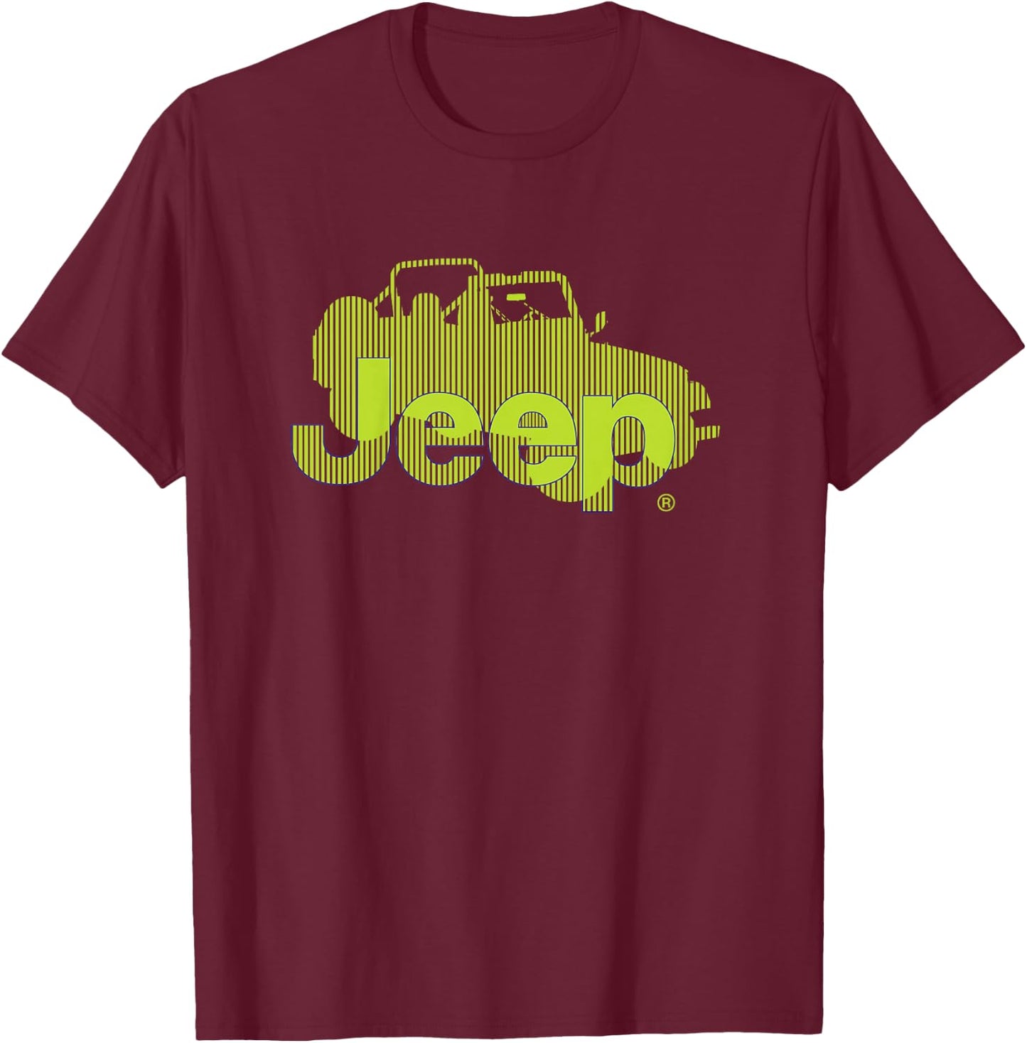 Kids Jeep Lines Graphic T-Shirt - T-Shirt | Maroon