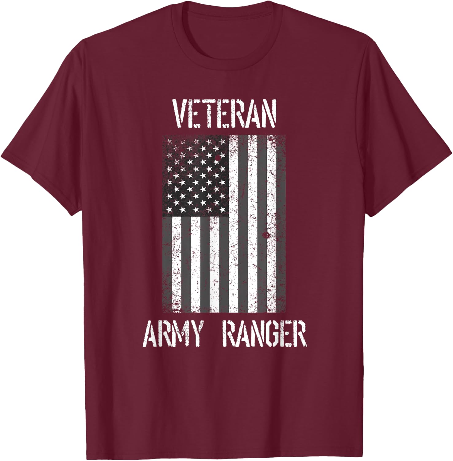 Us Army Ranger Vet T-Shirt - T-Shirt | Maroon
