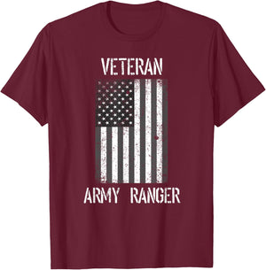 Us Army Ranger Vet T-Shirt - T-Shirt | Maroon