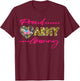 Proud Army Granny Camo US Flag Dog Tag Military Grandma Gift Men Women T-Shirt - T-Shirt | Maroon