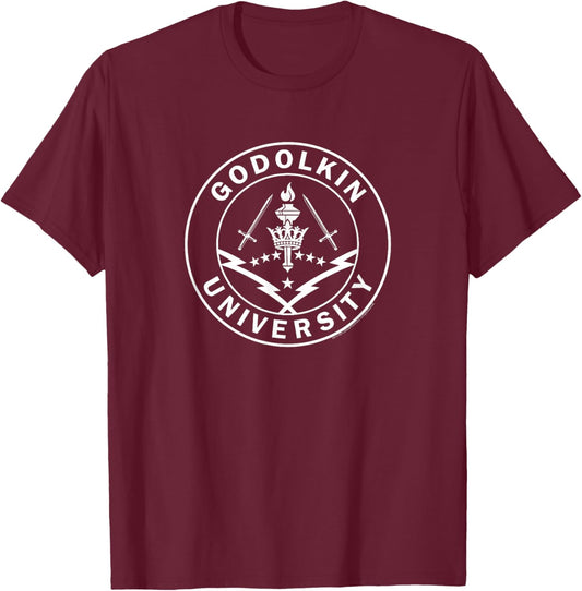 Gen V Godolkin University White Seal T-Shirt - T-Shirt | Maroon