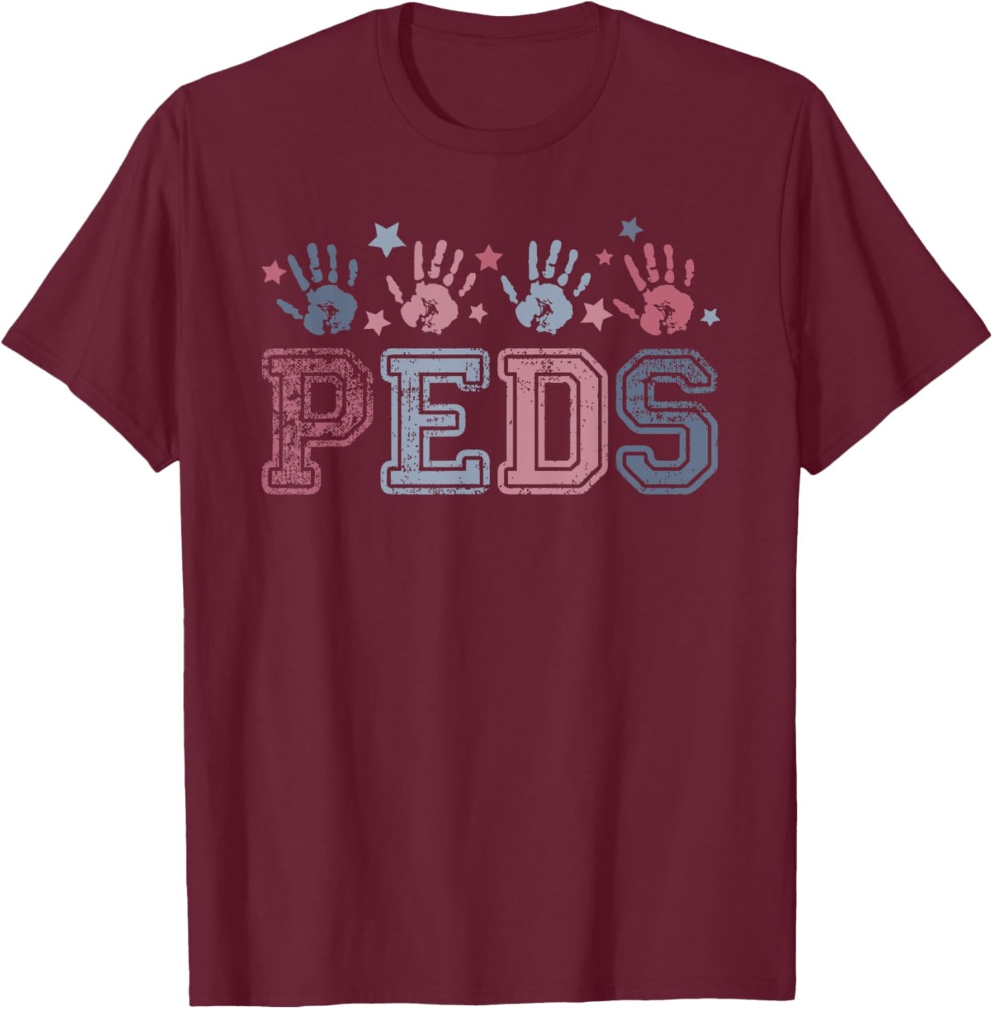Pediatrics nurse Vintage Patriotic Peds Nurse 4th of July Men T-Shirt - T-Shirt | Maroon