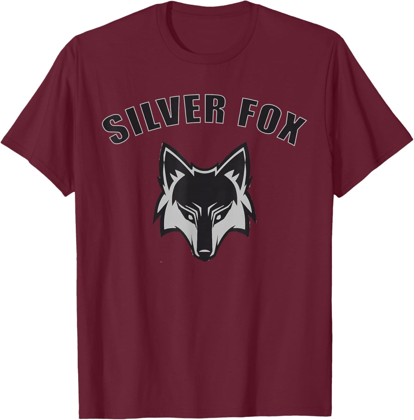 Silver Fox Men's and Women's design -sophisticated and funny T-Shirt - T-Shirt | Maroon