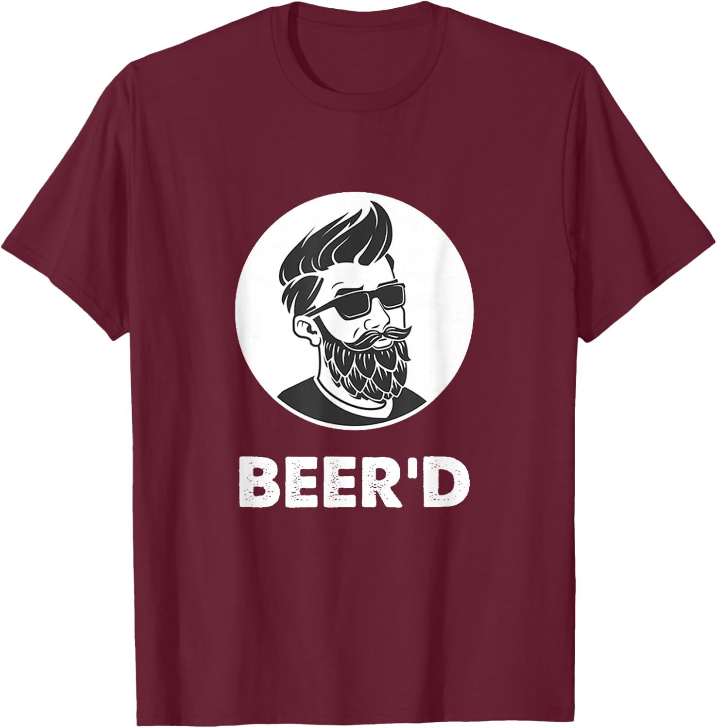 Beerd Beard Craft Beer Shirt T-Shirt - T-Shirt | Maroon