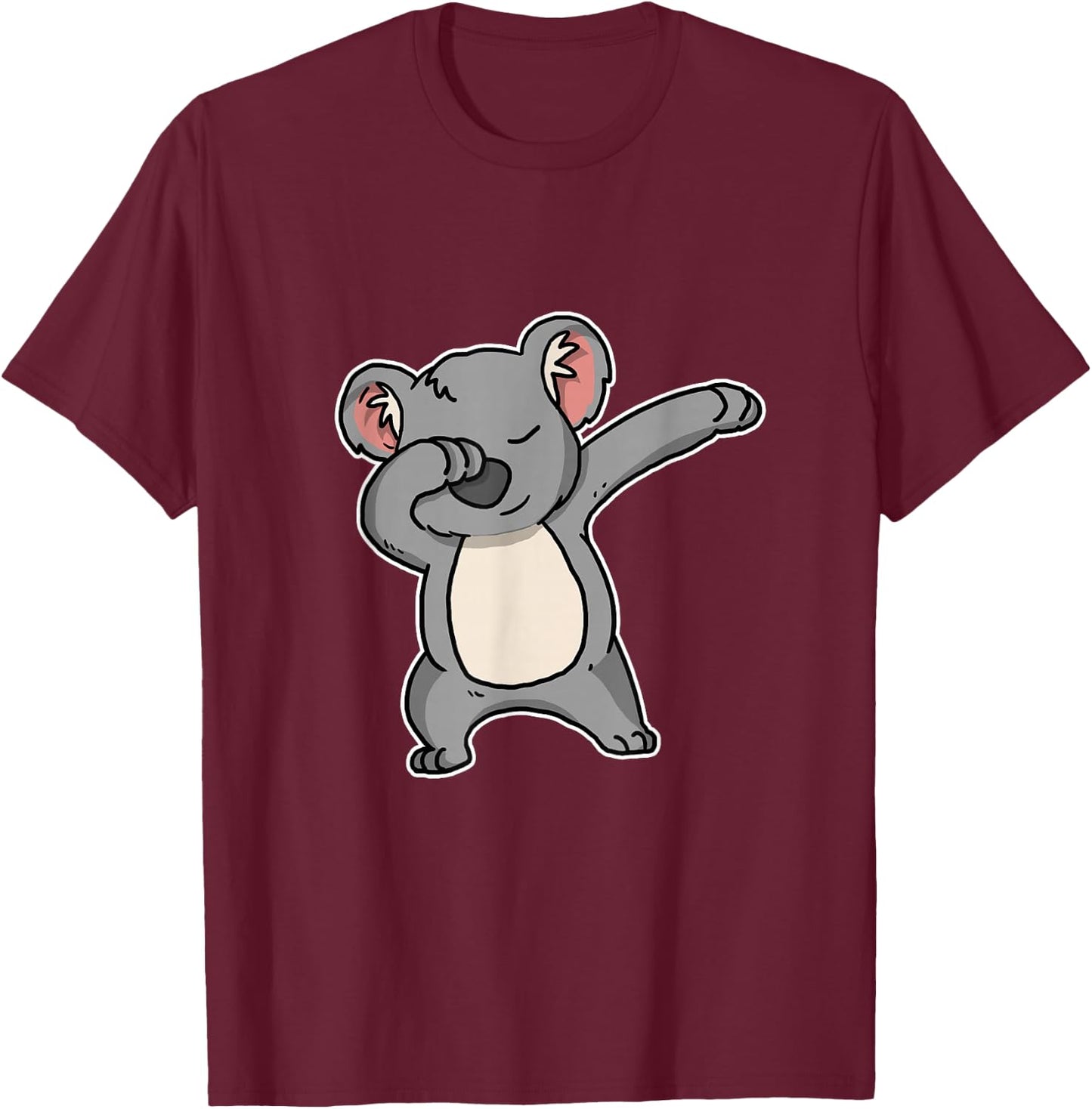 Funny Dabbing Koala Gift Koala Bear Dab Dance T-Shirt - T-Shirt | Maroon