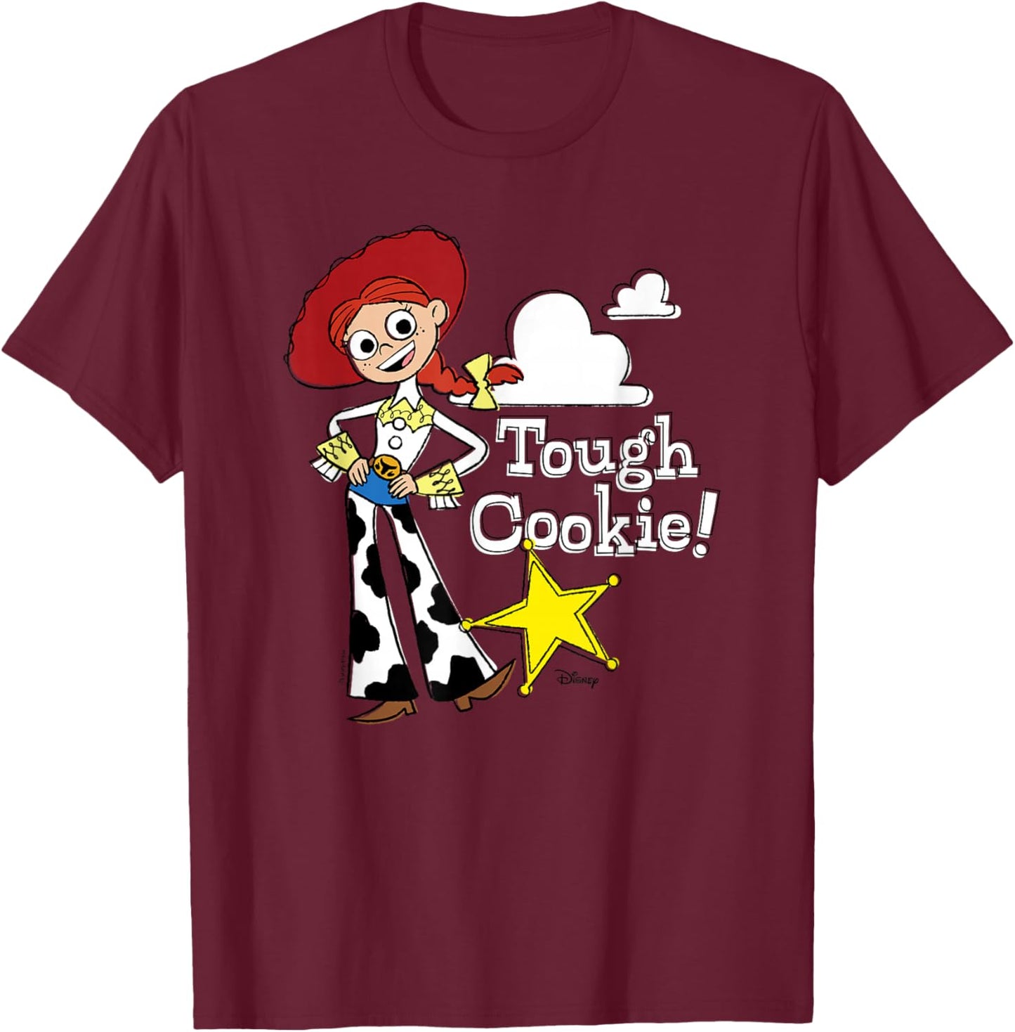Toy Story - Jessie Tough Cookie T-Shirt - T-Shirt | Maroon