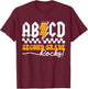AB CD Second Grade Rocks 2nd Grader Teacher Boys Girls Kids T-Shirt - T-Shirt | Maroon