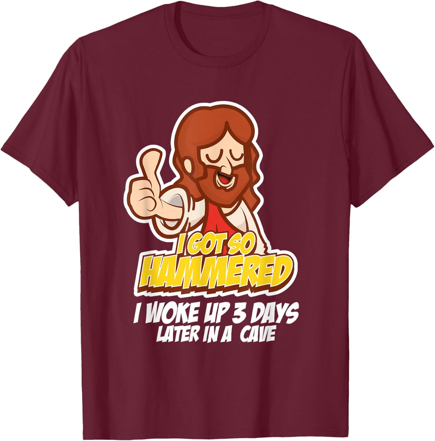 Jesus Easter Shirt Men Funny Religious Gifts Christian T-Shirt - T-Shirt | Maroon
