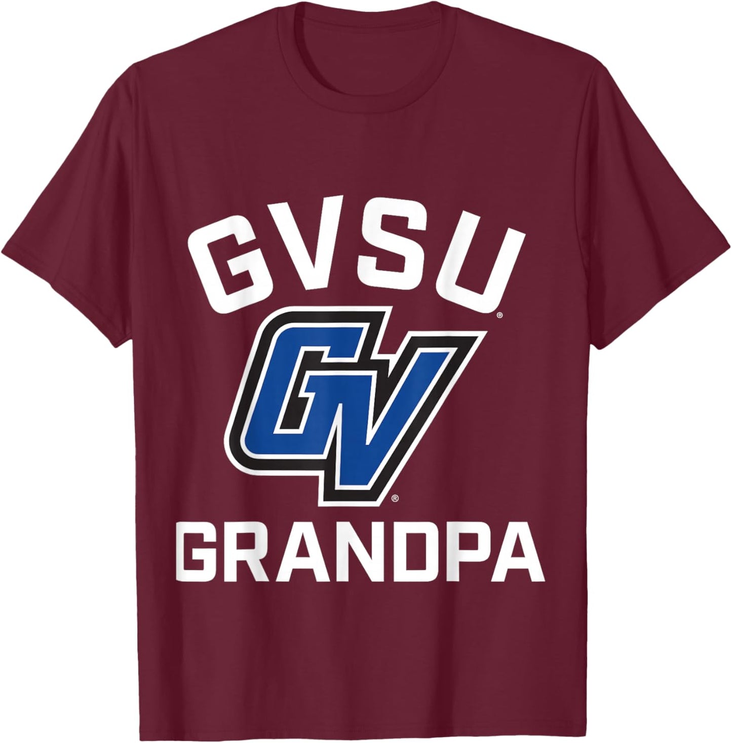 Grand Valley State University GVSU Lakers Arched Grandpa T-Shirt - T-Shirt | Maroon