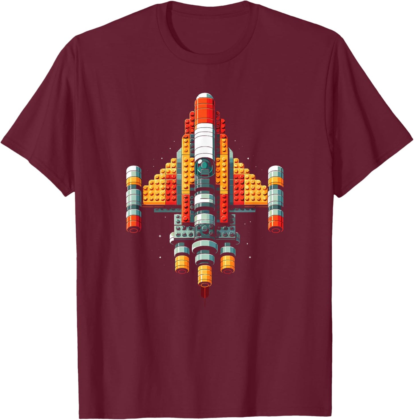 Master Builder Bricks Blocks Play Toys Building Blocks T-Shirt - T-Shirt | Maroon
