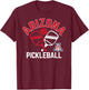 Arizona Wildcats Pickleball Navy Officially Licensed T-Shirt - T-Shirt | Maroon