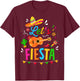 Let's fiesta for funny Cinco de Mayo costume party T-Shirt - T-Shirt | Maroon