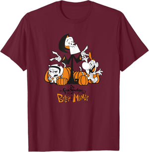 The Grim Adventures of Billy & Mandy Halloween Group Shot T-Shirt - T-Shirt | Maroon