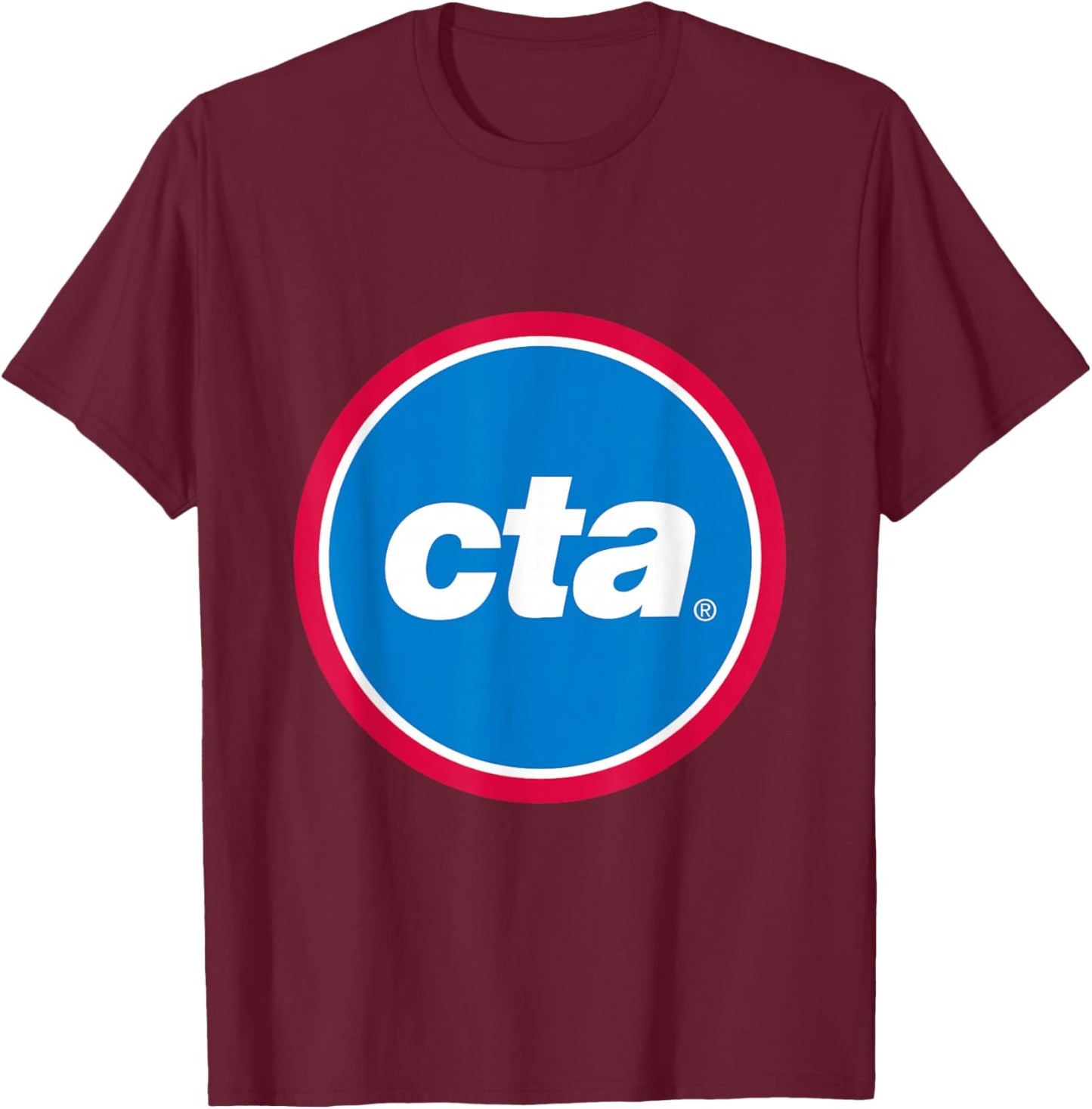 CTA Trains Logo T-Shirt - T-Shirt | Maroon