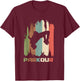 Vintage parkour boys Shirt parkour Lovers and girls T-Shirt - T-Shirt | Maroon
