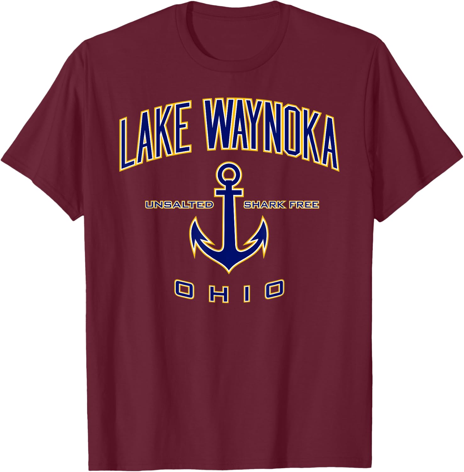 Lake Waynoka Shirt , Men, Girls & Boys T-Shirt - T-Shirt | Maroon
