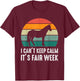 Retro State and County Fair Show Horse Equestrian Showing T-Shirt - T-Shirt | Maroon