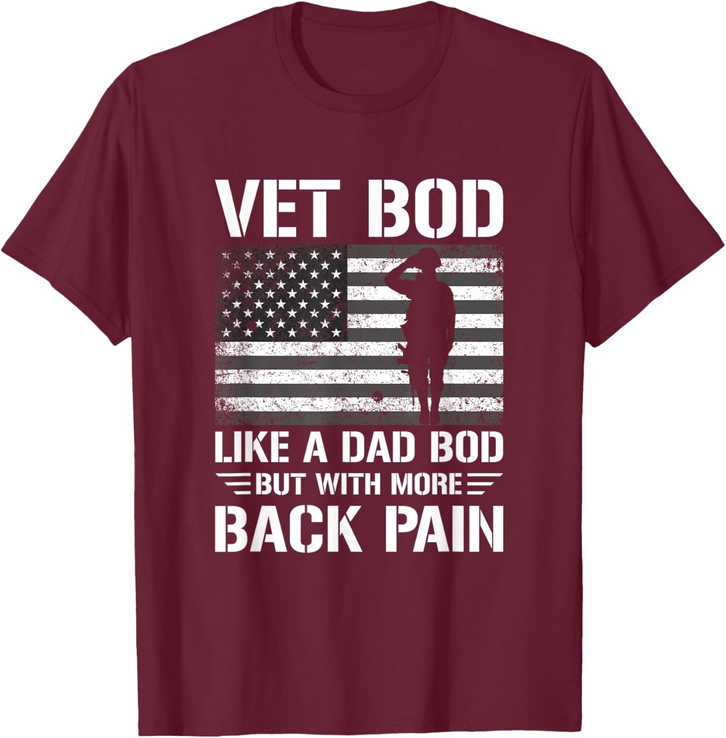 Veteran USA Veterans Day US Army Veteran Father's Day T-Shirt - T-Shirt | Maroon